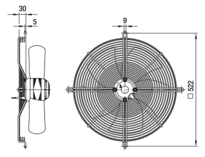 Вентилятор осевой S6E450-BP02-02