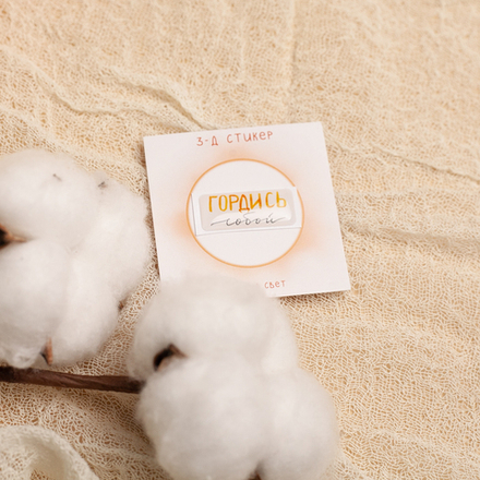 3-Д стикер "Гордись" 💫