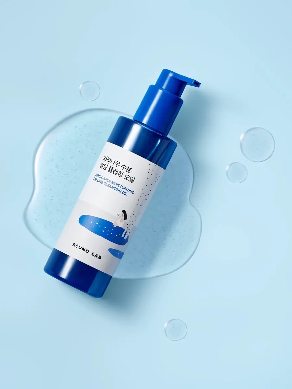 Round Lab Гидрофильное масло с берёзовым соком и кислотами Birch Juice Moisturizing Peeling Cleansing Oil 200 мл