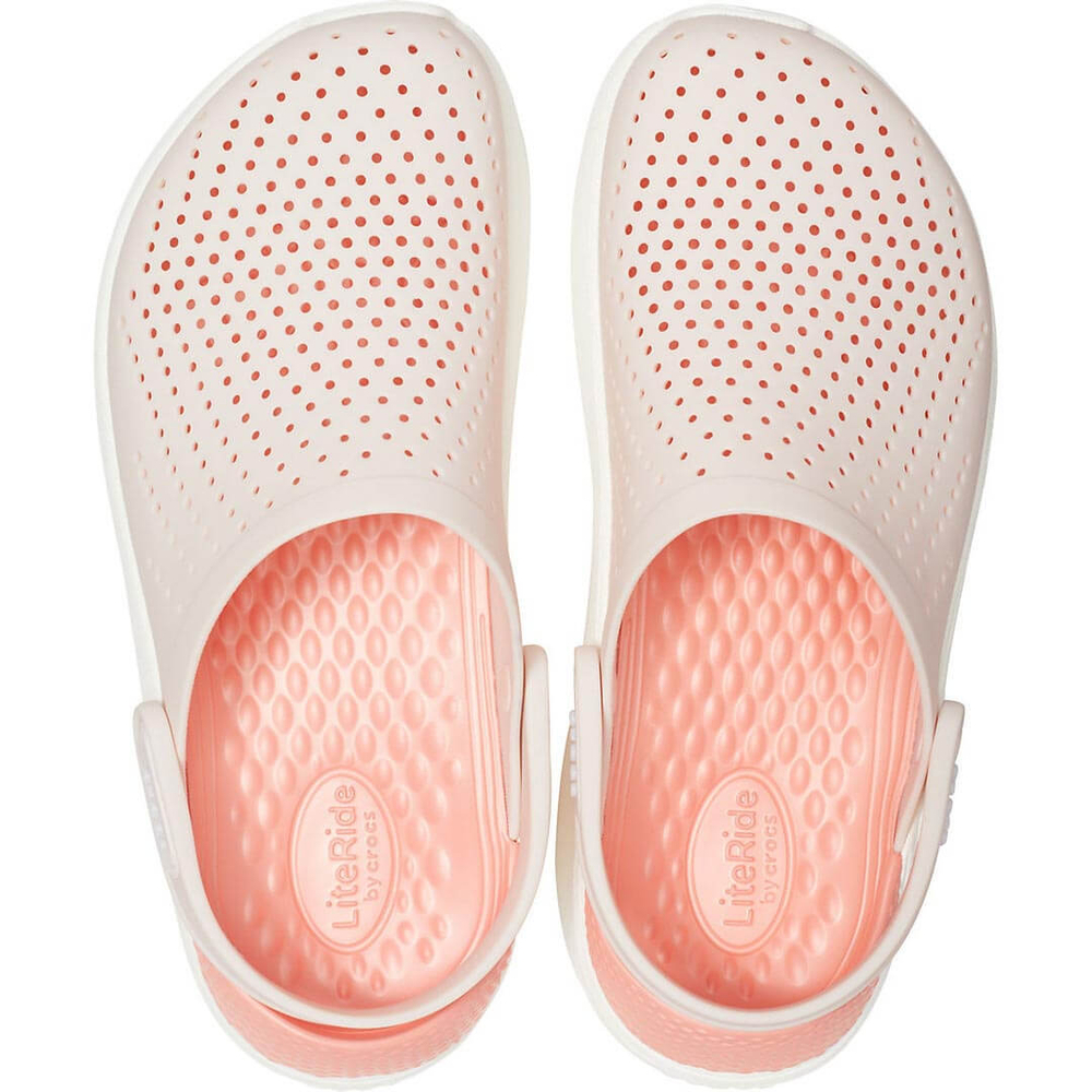 Сабо Crocs LiteRide Clog Barely Pink White