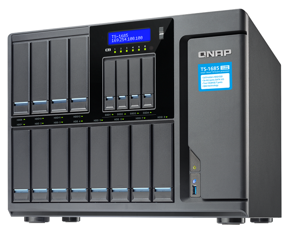 Сетевой RAID-накопитель  QNAP TS-1685-D1531-16G