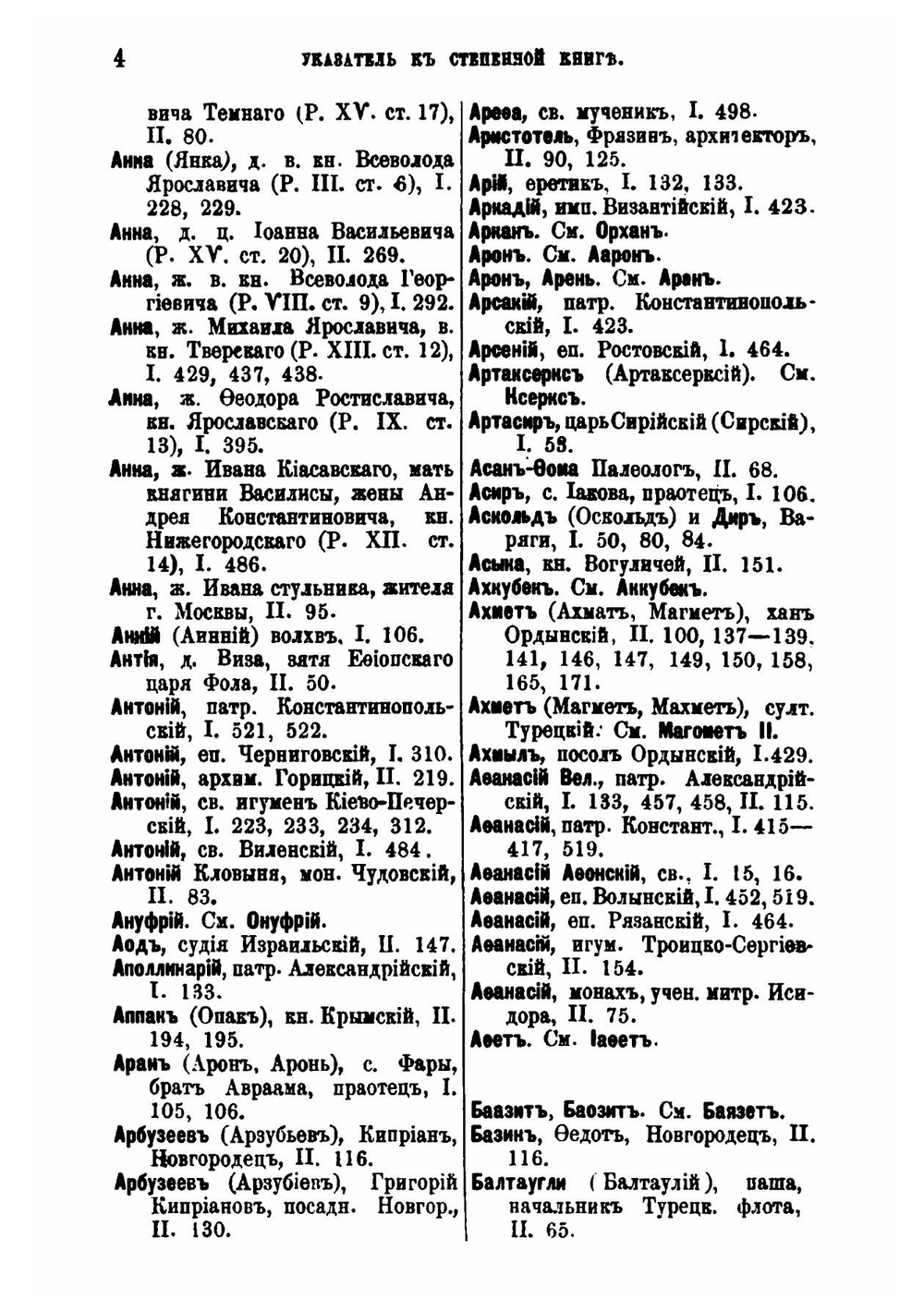 Указатель к Степенной книге | Коллектив авторов