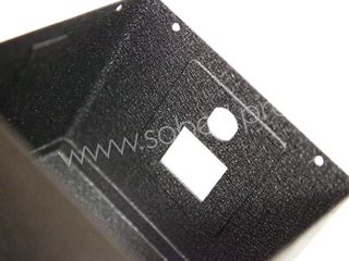 126 х 126 х В106 мм корпус для сборки понижающего трансформатора, 1 розетка