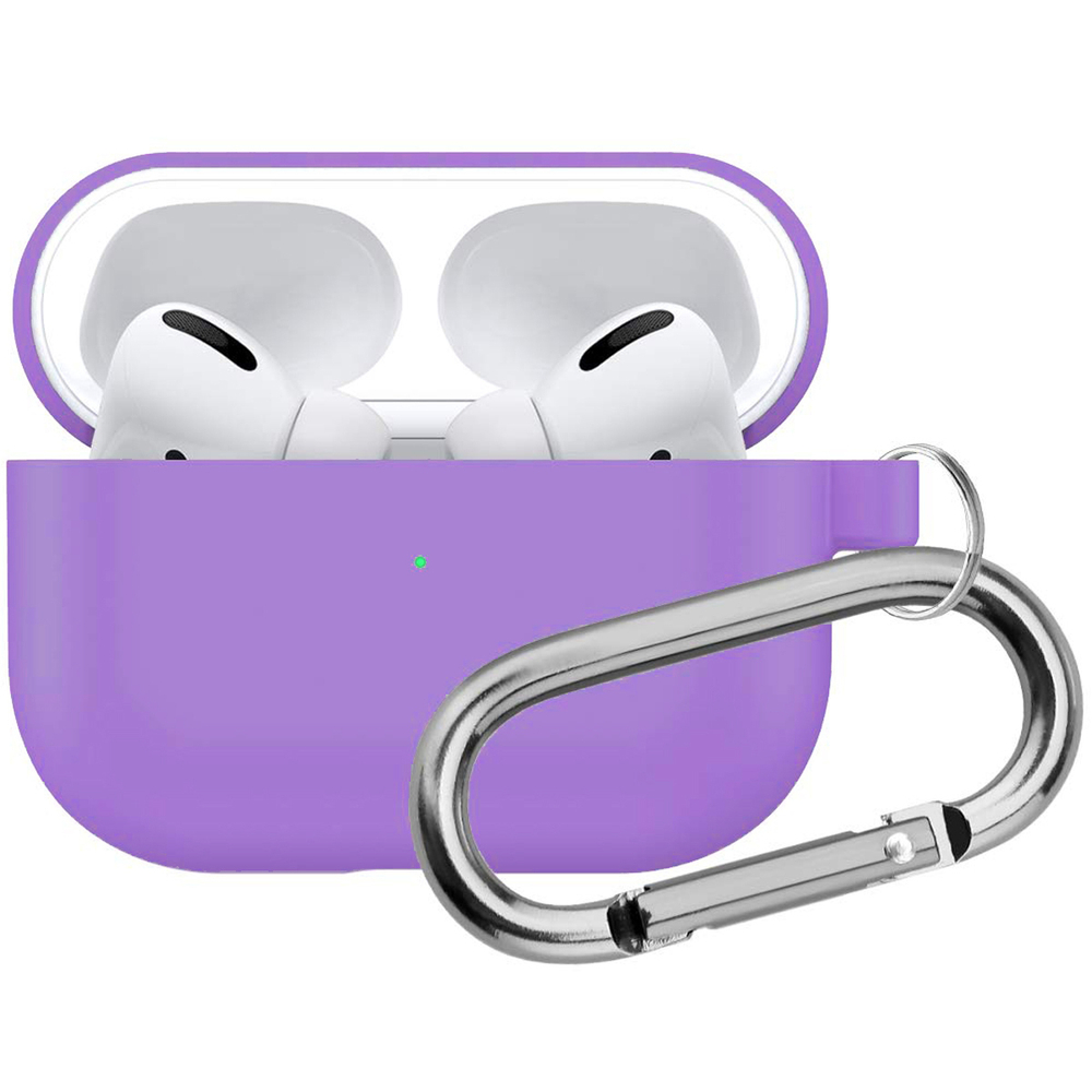 Чехол КАРТОФАН для Apple AirPods Pro (арт. AIRPRO-SLIM-SILICON-01-PURPLE)