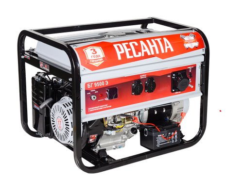 Электрогенератор Ресанта БГ 9500 Э - [7,5 кВт / 220V]