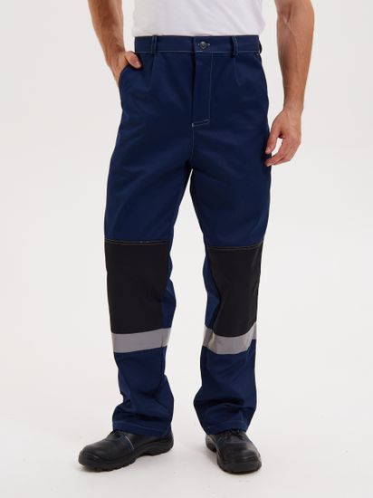 Костюм "Модуль" брюки (синий/черный/василек)