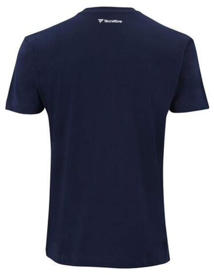 Мужская теннисная футболка Tecnifibre Club Cotton Tee - небесный