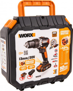 Дрель-шуруповерт аккумуляторная Worx WX373 ударная, бесщеточная