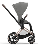 Коляска 3 в 1 Cybex Priam IV Rosegold complete и автокресло Cloud T i-Size Platinum White Plus Mirage Grey