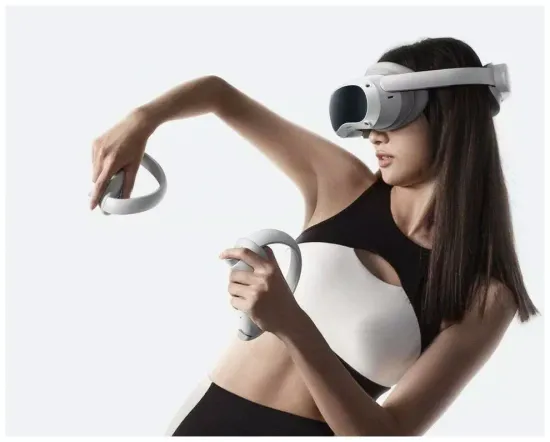 Шлем VR Pico 4 Global, 4320x2160, 128 ГБ, 90 Гц, базовая, белый