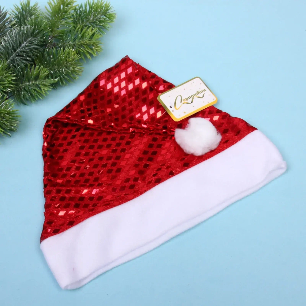 Колпак новогодний «Волшебство», Красный