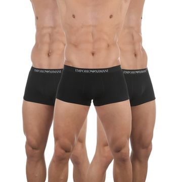 Набор мужских трусов боксеров 3в1 черный Emporio Armani 111610_CC722 21320