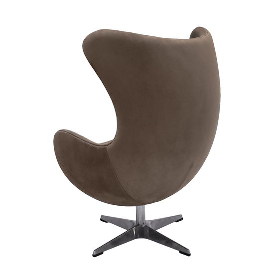 Кресло EGG STYLE CHAIR латте, искусственная замша FR 0647