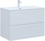 Тумба с раковиной Aquanet Терра 90 белый матовый
