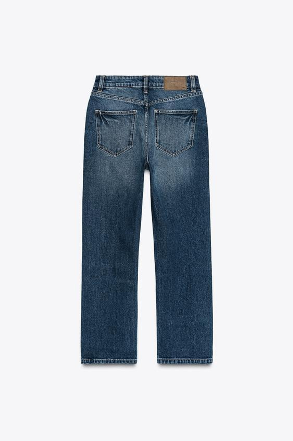 ZARA ДЖИНСЫ Z1975 SLIM FIT С ВЫСОКОЙ ПОСАДКОЙ, СИНИЙ