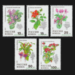 Россия 1993 г № 77-81 Серия Флора Комнатные растения Чистая MNH **