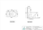 Унитаз моноблок SLS-WHT-6851S110PP