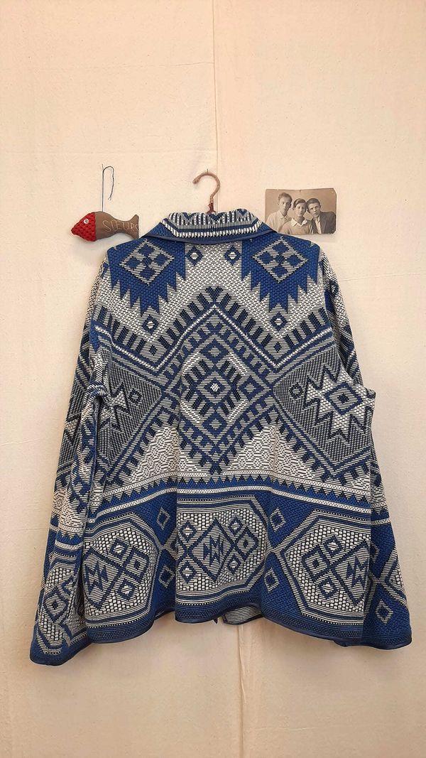 Куртка с Тремя Застежками/Blue Tab Jacket синяя - фото 7