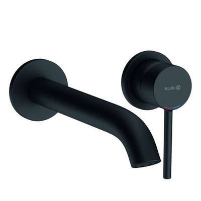 Смеситель для раковины Kludi Bozz настенный, внешняя часть, черный матовый (382453976)