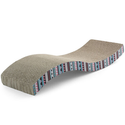 Когтеточка-лежанка Gamma  "Волна" из гофрокартона  530х205х85