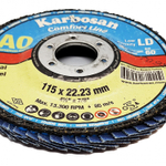 Круг лепестковый КЛТ 2 115х22 Р60 Karbosan Comfort Line AO LD Flap Конический