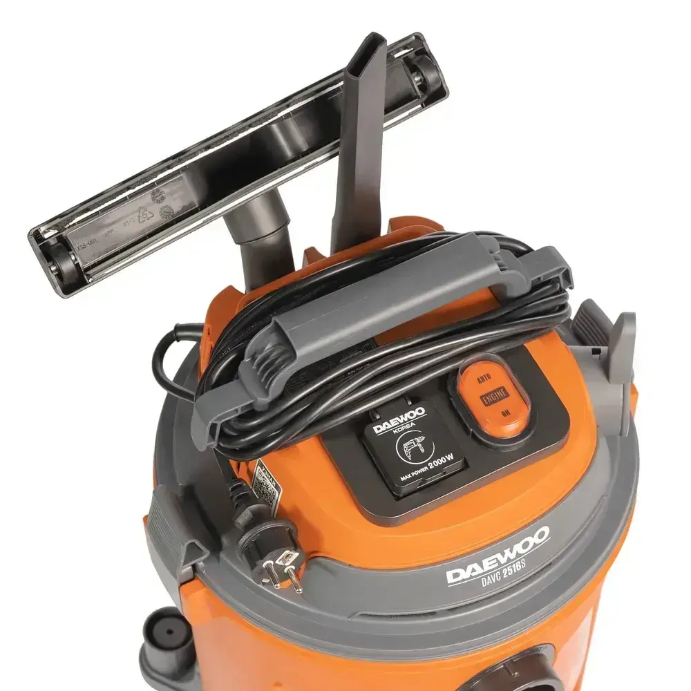 Пылесос строительный DAEWOO DAVC 2516S 1.6 кВт, 25 л