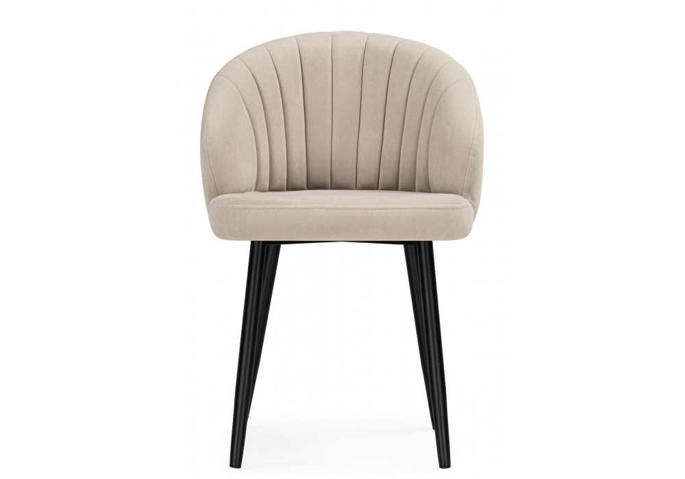 Стул на металлокаркасе Woodville Бэнбу marseille 13, черный, ножки черные