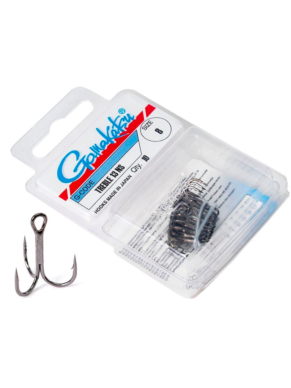 Крючки-тройники Gamakatsu 13R TREBLE HOOKS RED размер 06 (упк.10шт.)