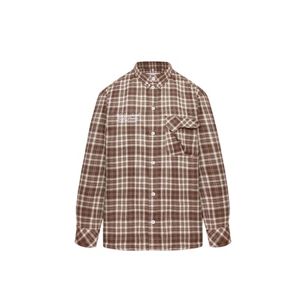 Рубашка Called a Garment Human Flannel Shirt "Brown"