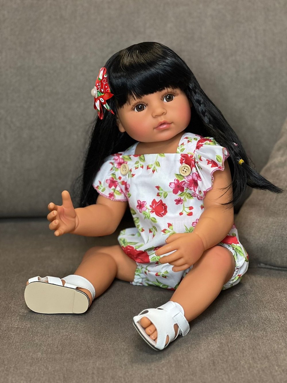 Кукла Реборн виниловая 55см в пакете (FA-571)