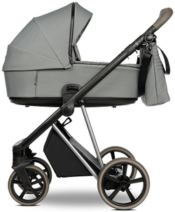 Детская коляска Roan Sol Vintage Luxury 2.0 2 в 1 VIN 01/BT Blue Tea/Blue Tea/руч.Grey/к.Grey