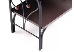 Прикроватная тумба Клео 2 черная / венге