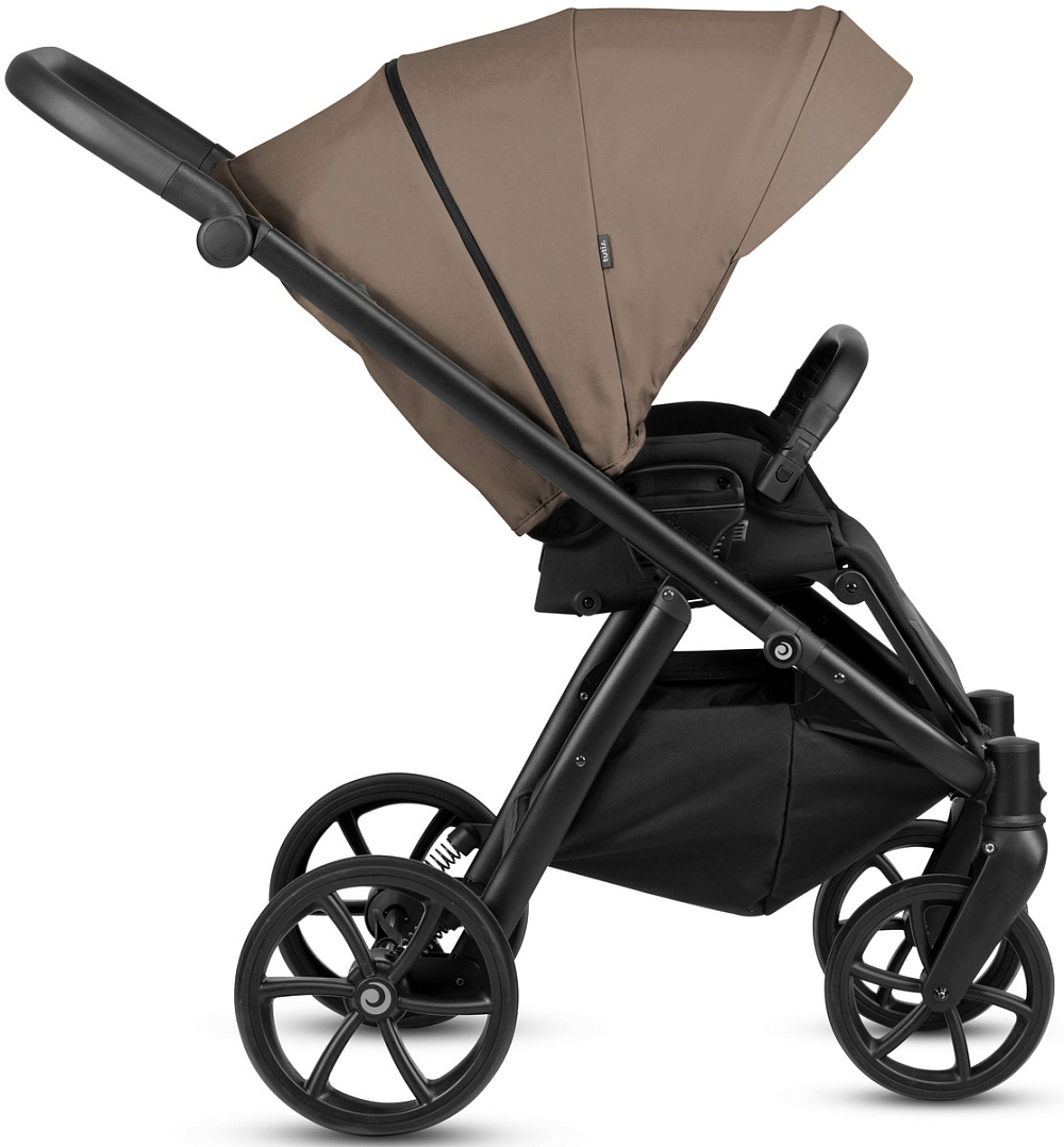 Детская коляска Tutis Leo 3 Plus 4 в 1 с автокреслом Elo Lux EduSky Black и базой 1582262 Towny