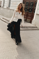 Юбка длинная на завязках