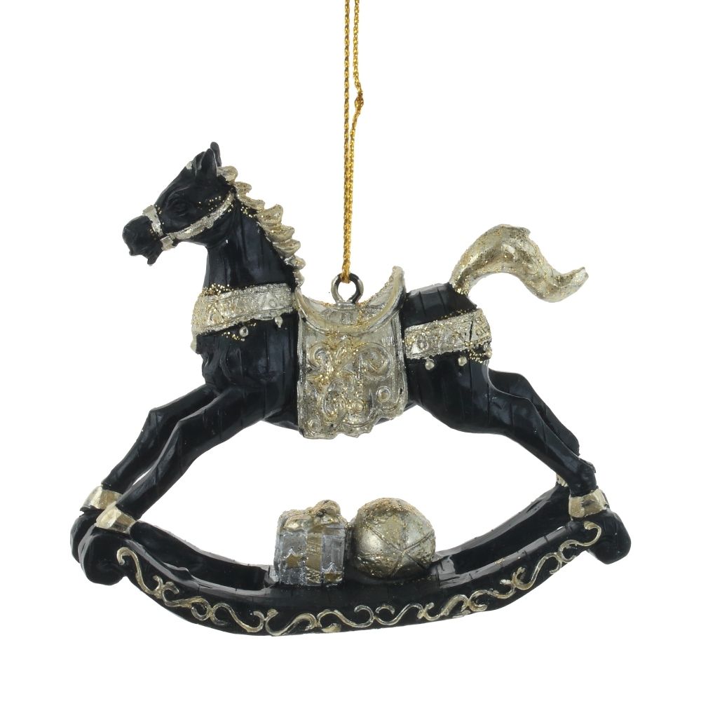 GAEM Украшение новогоднее "Лошадка-качалка", L8,5 W2 H7 см, 2в.
