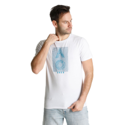 Мужское теннисное поло Australian Open AO Dated Mosaic T-Shirt Men - White, Blue