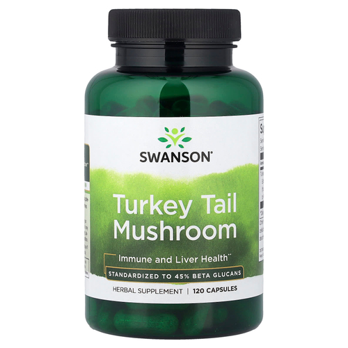 Swanson Vitamins, Индюковый гриб, 120 капсул (500 мг в 1 капсуле)