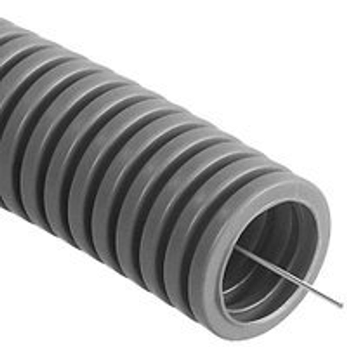 Труба гофр. 25 мм серая строительная