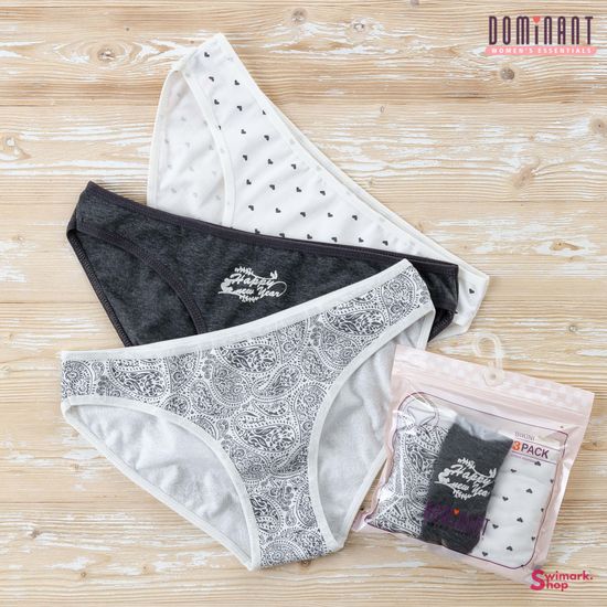 Трусики женские DOMINANT 35000-181, BIKINI, 3 шт. в уп.