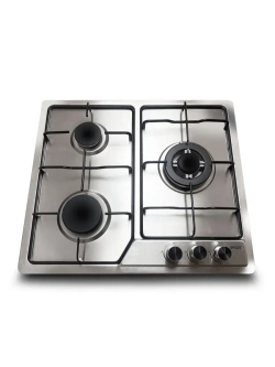 Газовая варочная панель HCG-308 Ginzzu с электроподжигом и газконтролем
