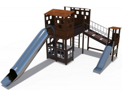 Игровой комплекс Миндаль горка Н-2000, Н-1200 ДИО 10013