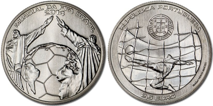 Португалия 2,5 евро, 2014 Чемпионат Мира по футболу, Бразили