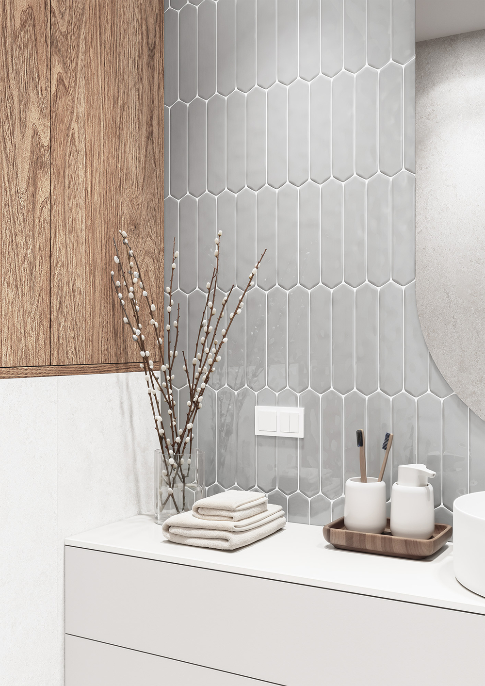 Smile Tile Picket Grigio 7.5x30