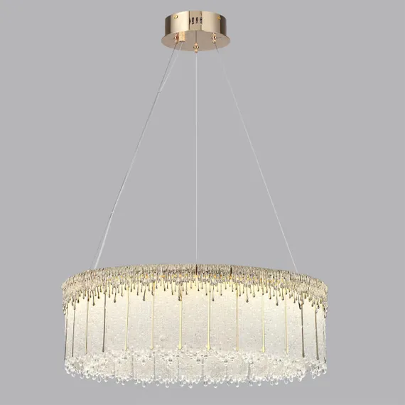 5091/80L L-VISION ODL25 563 золотой/стекло Люстра LED 80W 3700K 6796Лм CLEO
