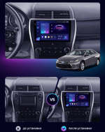 Магнитола для Toyota Camry 2014-2018 (USA) - AIROC 2K RI-1117U Android 12, QLed+2K, ТОП процессор, 8/128Гб, CarPlay, SIM-слот