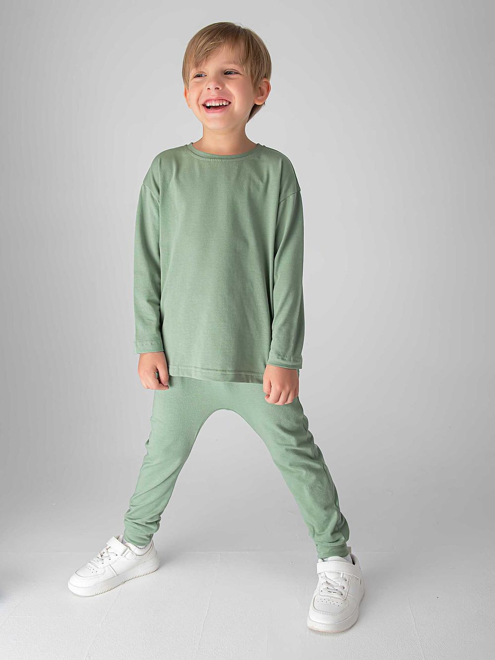 Легинсы со спущенным шагом "Олива"