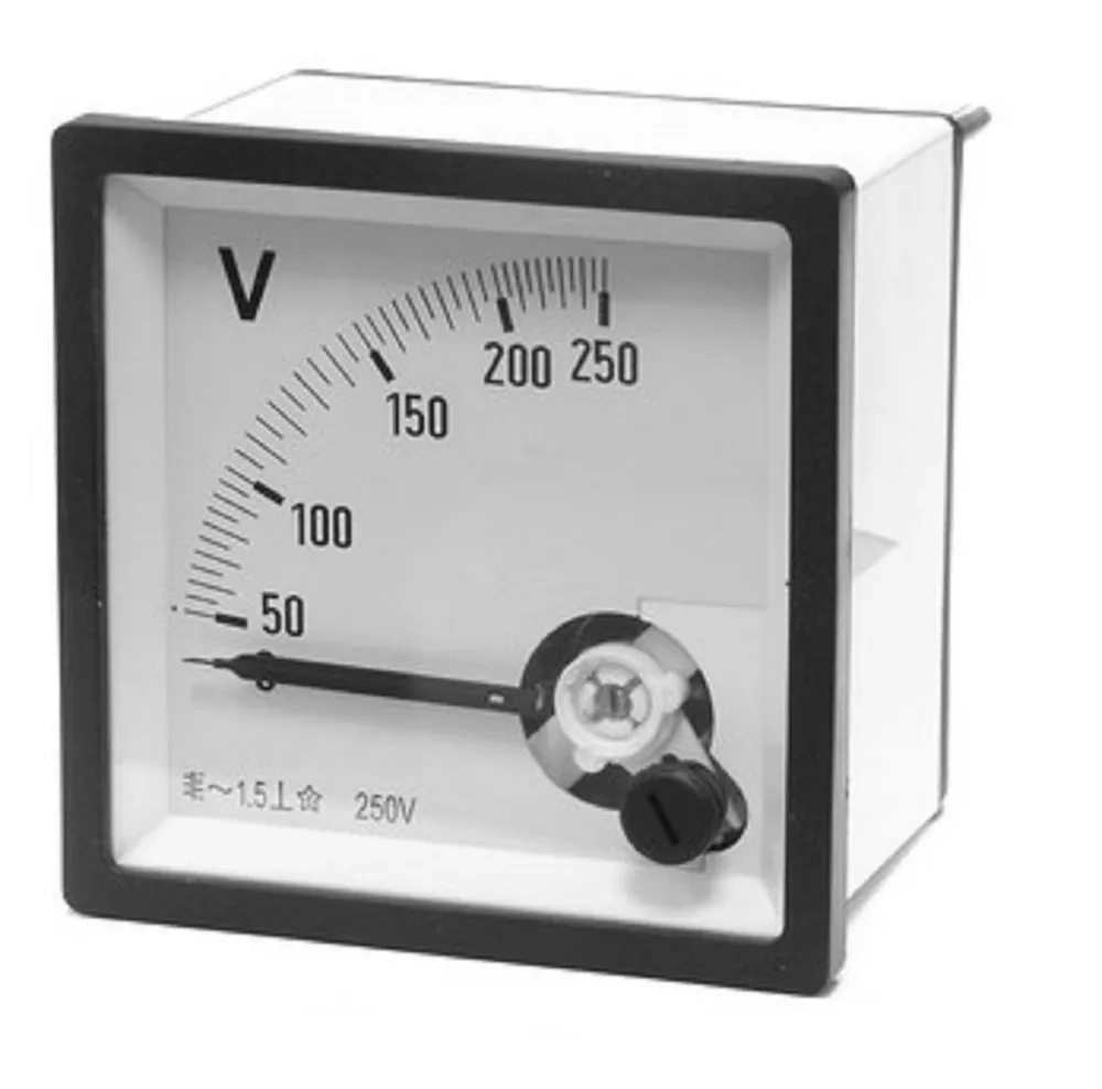 Вольтметр стрелочный AC/50Hz 250V (72x72 мм, установочное 67x67 мм)