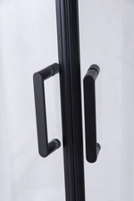 Душевое ограждение Niagara Nova NG-6813-08ВLACK (90х90х195) квадрат,черный,двери распашные,стекло прозрачное,1 место