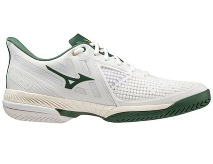 Мужские кроссовки теннисные Mizuno Wave Exceed Tour 5 AC - white/pineneedle/papyrus