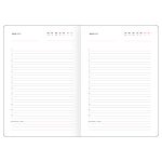 Ежедневник недатированный BG, А6, 136л, кожзам, Nebraska. Brown, коричневый